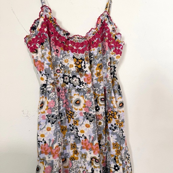 Natural Life Avery Boho Floral Midi Dress SIZE SMALL - Picture 3 of 7